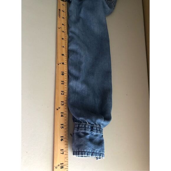 Mossimo Supply CO Denim Botton Down SZ S Made Of Lyocell - Picture 7 of 10